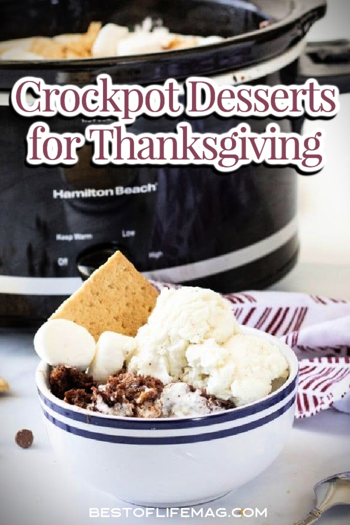 The best holiday dessert recipes are easy crockpot Thanksgiving desserts that won’t require much attention.