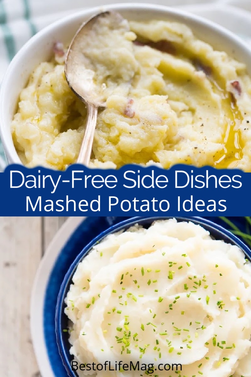 These dairy free instant pot mashed potato recipes are easy to make and filled with flavor. They are perfect for a weeknight dinner and are an easy party side dish, too. via @amybarseghian