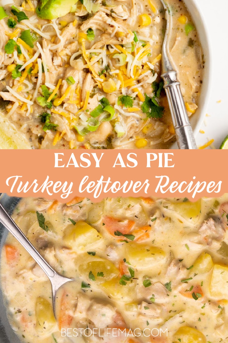 These delicious and healthy leftover turkey recipes are perfect to put those turkey leftovers to good use! The entire family will enjoy these meals! Leftover Turkey Dinner Ideas | Quick Leftover Turkey Meals | Thanksgiving Turkey Leftovers Casseroles | Leftover Turkey Curry Recipes | Leftover Turkey Pasta Recipes | Leftover Turkey Casserole | Leftover Turkey Ideas | Leftover Thanksgiving Turkey Recipes via @amybarseghian