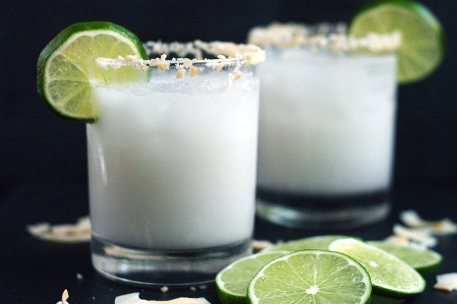 Low Carb Skinny Margarita Recipes Two Glasses of Skinny Coconut Margarita