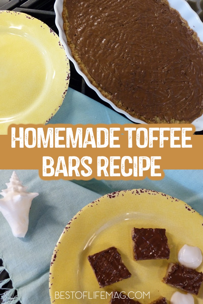 This toffee bars recipe is super soft and a guaranteed hit for everyone in the family! Soft toffee with warm chocolate on top - yum! Toffee Bar Recipe | Best Toffee Bar Recipe | Easy Toffee Bar Recipe | How to Make Soft Toffee Bars | Best Dessert Recipe | Easy Dessert Recipe | Party Recipes | Dessert Recipes for Parties | Desserts for a Crowd via @amybarseghian