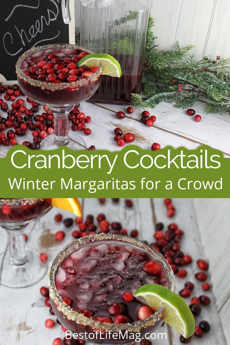 The easiest cranberry margaritas pitcher recipe is perfect for crowds at any time of the year and very easy to make so everyone can enjoy them easily. via @amybarseghian