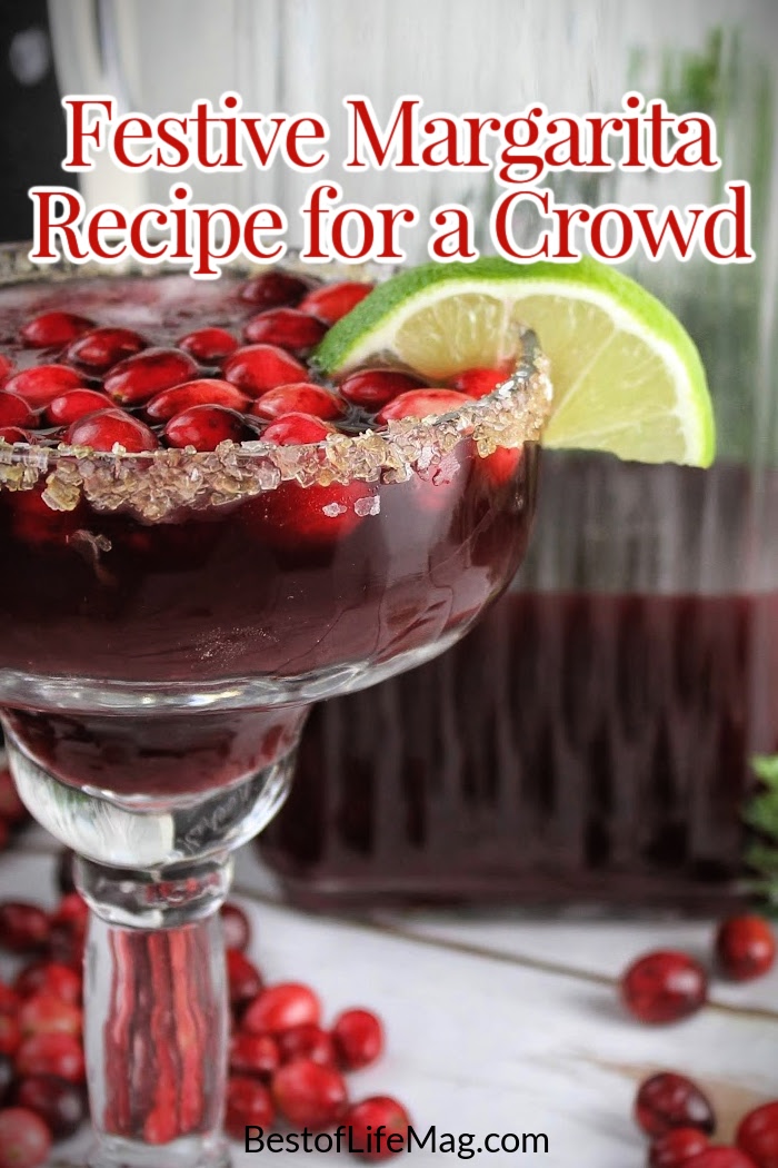 The easiest cranberry margaritas pitcher recipe is perfect for crowds at any time of the year and very easy to make so everyone can enjoy them easily. via @amybarseghian