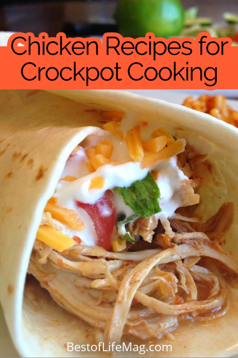 Save time in the kitchen with these crockpot chicken recipes! They are perfect weeknight meals or as holiday recipes that can be made quickly. Crockpot Chicken and Dumplings | Slow Cooker Chicken Noddle Soup | Crockpot Recipes with Chicken | Chicken Tacos Slow Cooker | Chicken Pot Pie Crockpot | Easy Crockpot Dinner Recipes | Easy Dinner Ideas | Meal Planning Chicken Recipes | Easy Lunch Recipes | Healthy Dinner Recipes via @amybarseghian