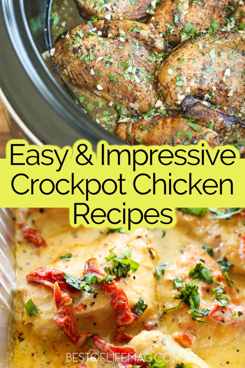 Save time in the kitchen with these crockpot chicken recipes! They are perfect weeknight meals or as holiday recipes that can be made quickly. Crockpot Chicken and Dumplings | Slow Cooker Chicken Noddle Soup | Crockpot Recipes with Chicken | Chicken Tacos Slow Cooker | Chicken Pot Pie Crockpot | Easy Crockpot Dinner Recipes | Easy Dinner Ideas | Meal Planning Chicken Recipes | Easy Lunch Recipes | Healthy Dinner Recipes via @amybarseghian