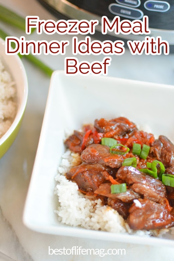 These delicious crockpot freezer meals with beef are easy to make, delicious, come together quickly, and add variety to your dinner table.