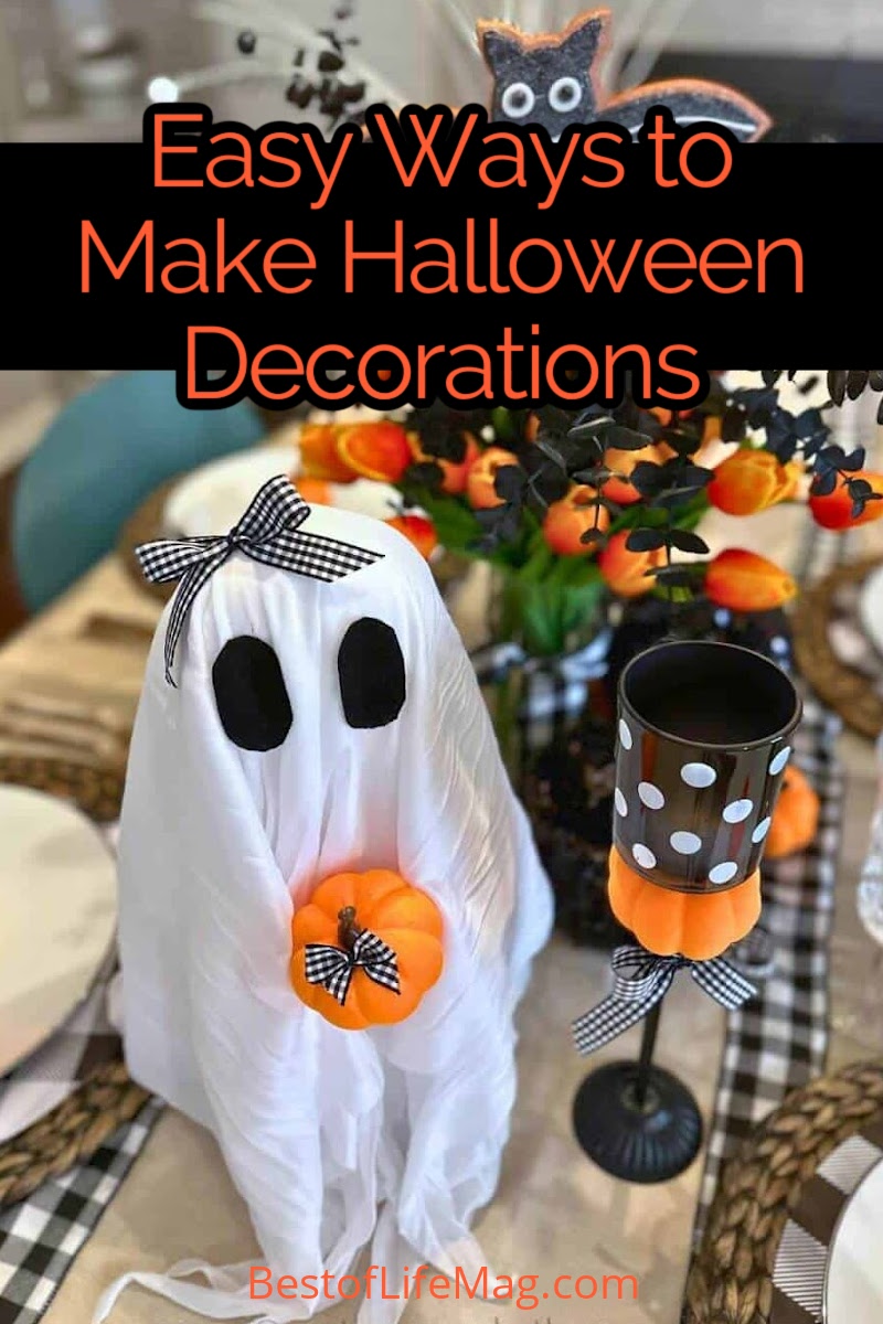 Decorating for Halloween doesn&rsquo;t have to be expensive; you can make easy DIY Halloween decorations at home. via @amybarseghian