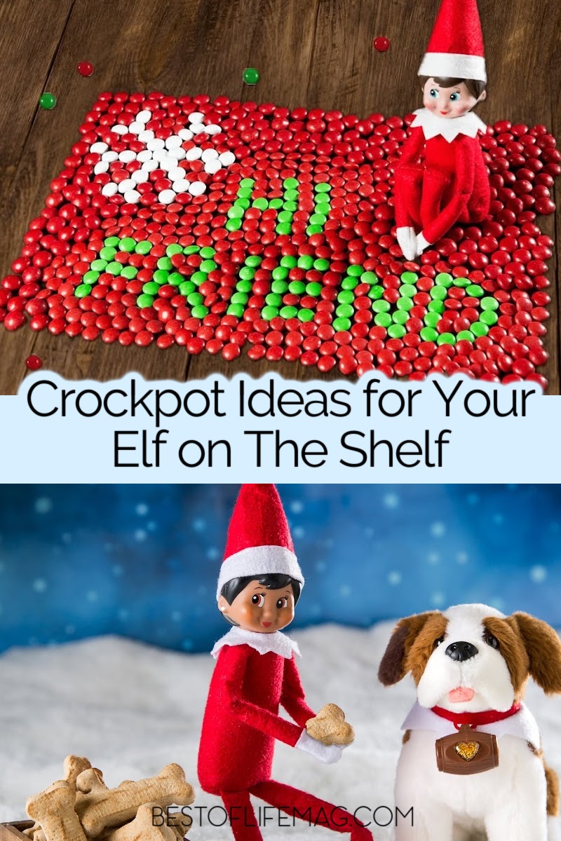 Need some Elf ideas for inspiration? Use these Elf on the Shelf crockpot ideas to get creative this holiday season and to delight your kids. via @amybarseghian