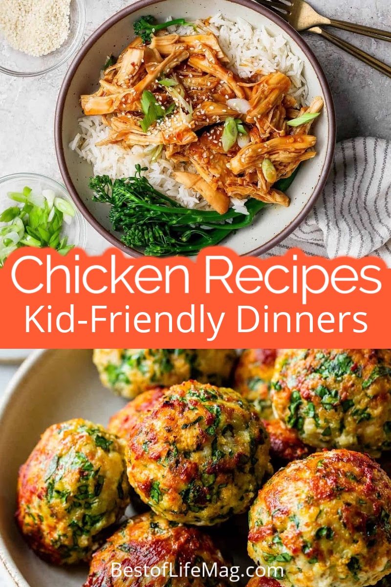 Use healthy chicken recipes for kids to help them enjoy healthy meals for lunch and dinner while you save time with these fast and easy recipes that are high in protein. via @amybarseghian