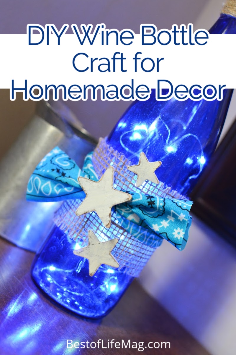When you learn how to make a DIY Lighted Wine Bottle craft you can turn your love of wine in a display to enjoy all day long. via @amybarseghian