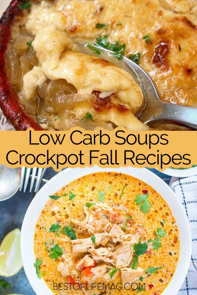 Make low carb Crock Pot soup recipes so that you can enjoy the ease of slow cooking, the amazing flavor of soups, and stay on track with your low carb diet. via @amybarseghian