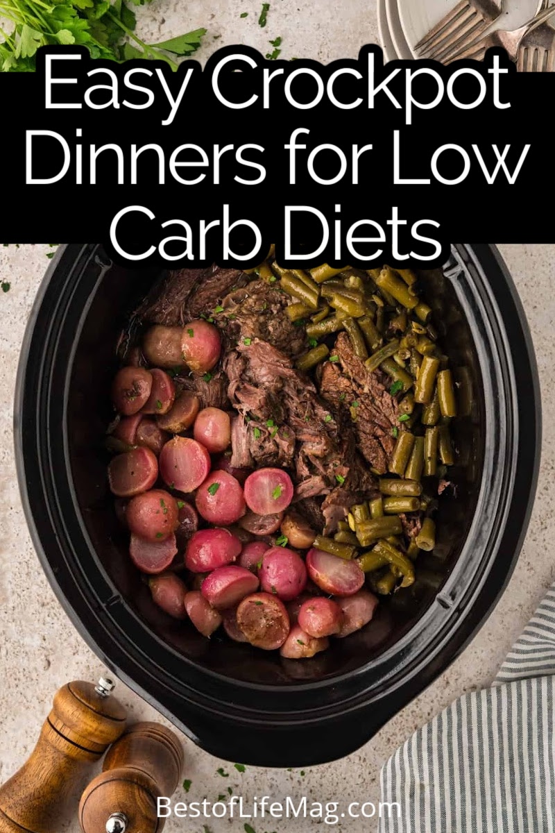 These low carb crockpot recipes for dinner prove that healthy meals, shared with a family or a crowd, can be easy and delicious. via @amybarseghian