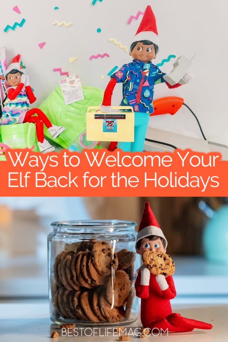 Welcome back Elf on the Shelf ideas can help everyone in the family get excited for the fun antics of your family elf during the Christmas season. via @amybarseghian