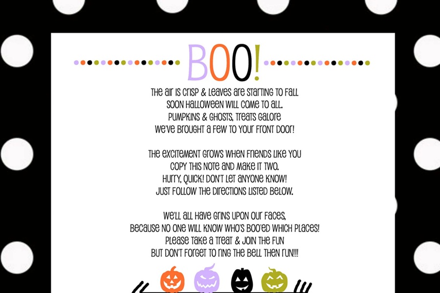 You&rsquo;ve Been BOOed Printable Instructions